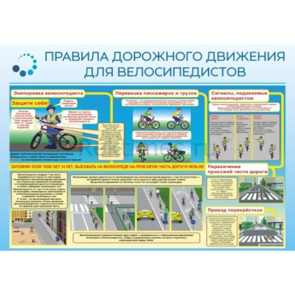 Стенд "Правила дорожного движения для велосипедистов"