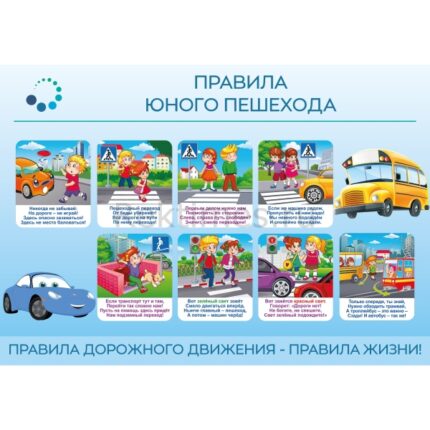 Стенд "Правила юного пешехода"