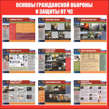 Стенд "Основы гражданской обороны и защиты от ЧС" 1 — изображение 1