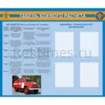 Стенд "Табель боевого расчета" (4 кармана А4)