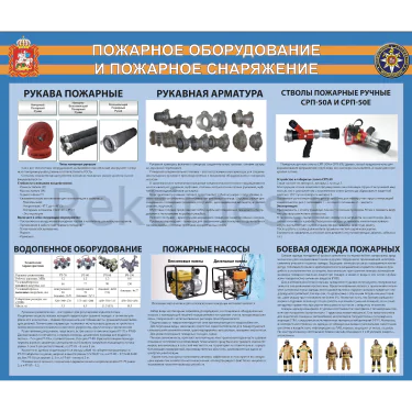 Стенд «Пожарное оборудование и снаряжение» — изображение 1