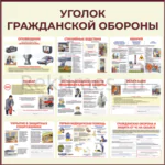 Стенд «Уголок гражданской обороны» вариант 4