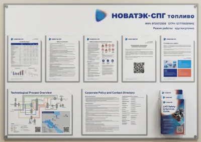 Информационный стенд Новатэк